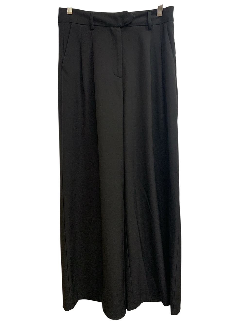 Molly Bracken Black Wide-Leg Trousers Size S